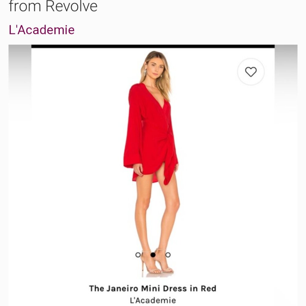 The Janeiro Mini Dress in Red  L'Academia from Revolve NWOT XS